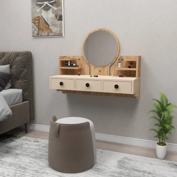 Kozmetický stolík Polina Beige