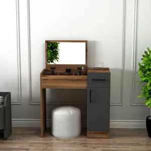 Kozmetický stolík Inci Light Walnut