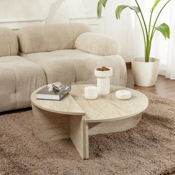 Konferenčný stolík Orion - Travertine