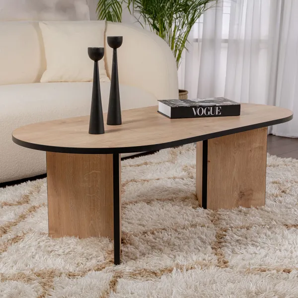 Konferenčný stolík Sable - Sapphire Oak, Black