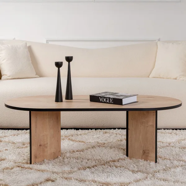 Konferenčný stolík Sable - Sapphire Oak, Black