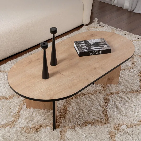 Konferenčný stolík Sable - Sapphire Oak, Black