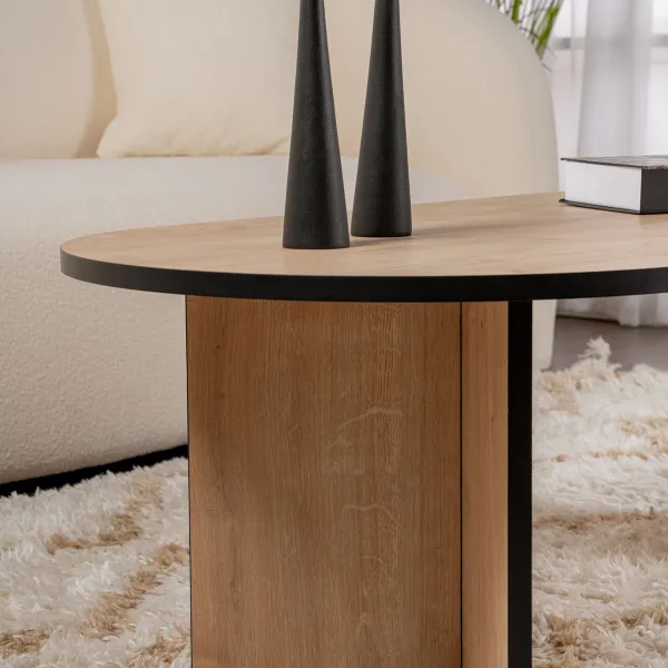 Konferenčný stolík Sable - Sapphire Oak, Black