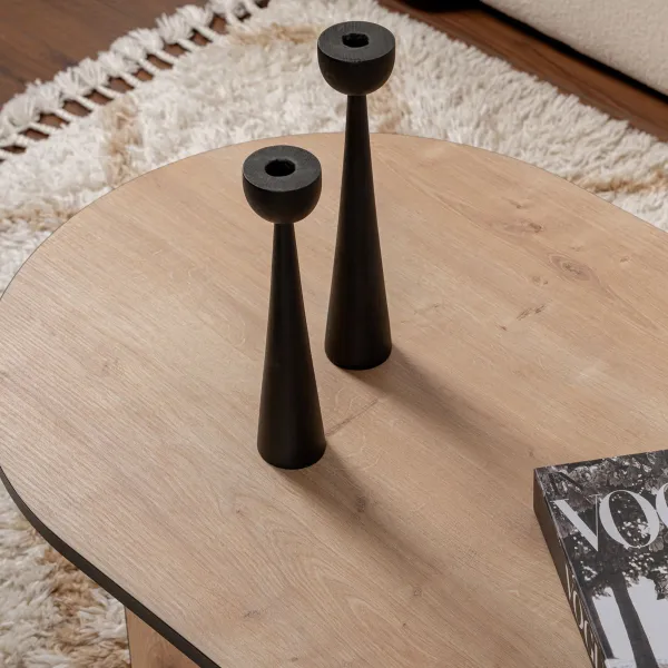 Konferenčný stolík Sable - Sapphire Oak, Black