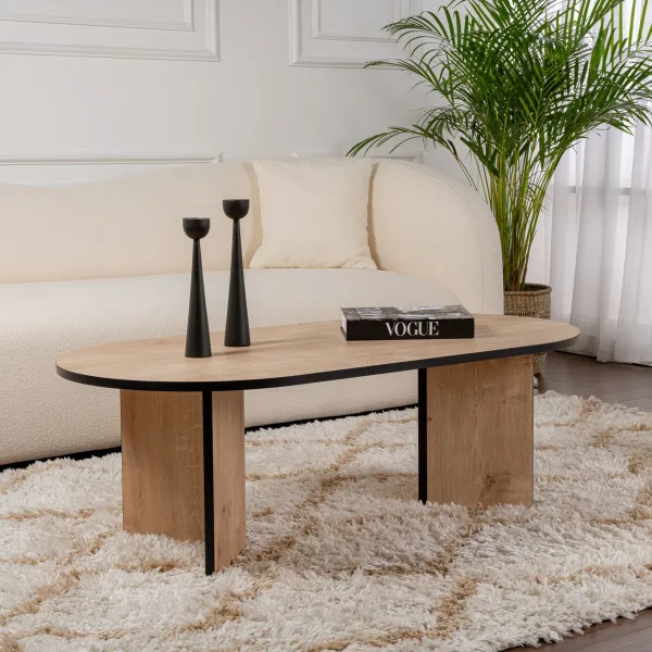 Konferenčný stolík Sable - Sapphire Oak, Black