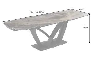 Rozkladací jedálenský stôl GYES Dekorhome
