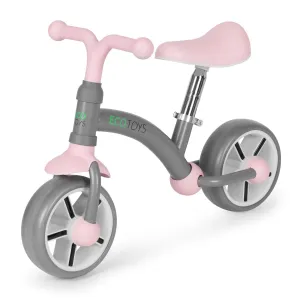 Detské odrážadlo EVA ECOTOYS sivé/ružové