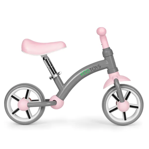 Detské odrážadlo EVA ECOTOYS sivé/ružové