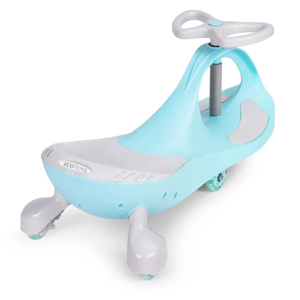 Dětské odrážedlo PLAY ECOTOYS s LED koly modré