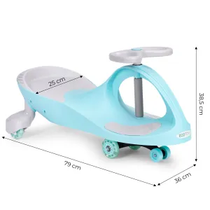 Dětské odrážedlo PLAY ECOTOYS s LED koly modré