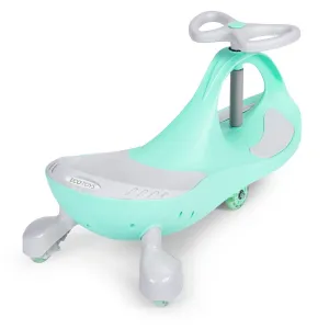 Detské odrážadlo PLAY ECOTOYS s LED kolesami zelené/biele