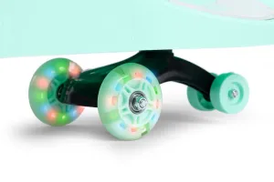 Detské odrážadlo PLAY ECOTOYS s LED kolesami zelené/biele