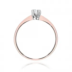 Blink-Blink Zásnubný prsteň v ružovom zlate s Lab-Grown diamantom 0.10 ct1302RLB