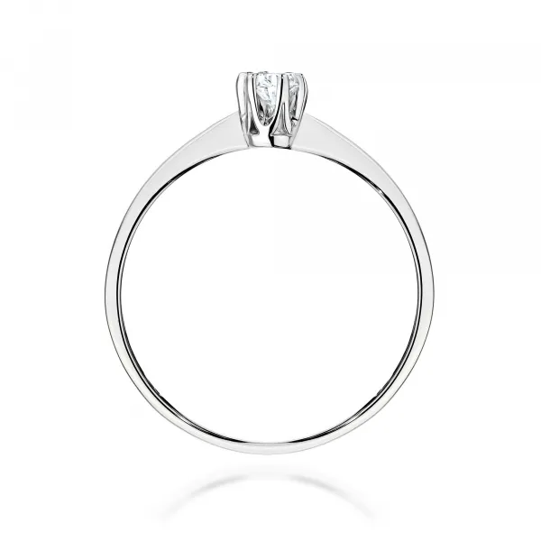 Blink-Blink Zásnubný prsteň biele zlato s Lab-Grown diamantom 0.10 ct1302BLB