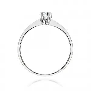 Blink-Blink Zásnubný prsteň biele zlato s Lab-Grown diamantom 0.10 ct1302BLB