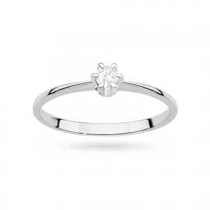 Blink-Blink Zásnubný prsteň biele zlato s Lab-Grown diamantom 0.10 ct1302BLB