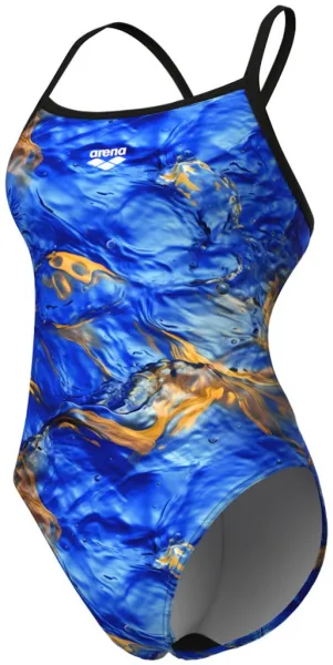 Arena performance gold leaves challenge back blue river multi/black l