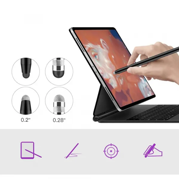 Tech-Protect USP100 Stylus pero na tablet, fialové/ružové