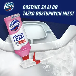 Domestos Power Foam Floral Fresh čistiaca pena na toaletu a kúpeľňu 435 ml