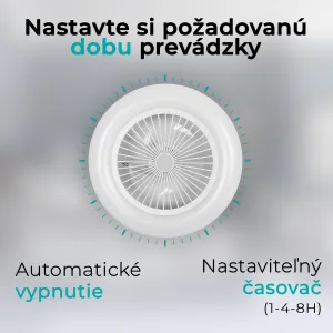 Noaton 11055W Callisto, biela, stropný ventilátor so svetlom