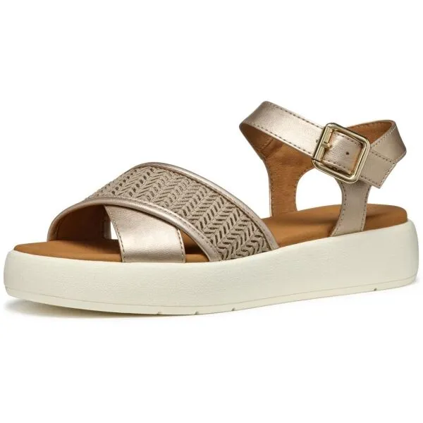 Cream women's sandals Geox Camalei - Women's