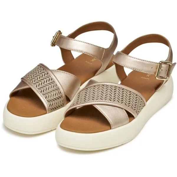 Cream women's sandals Geox Camalei - Women's