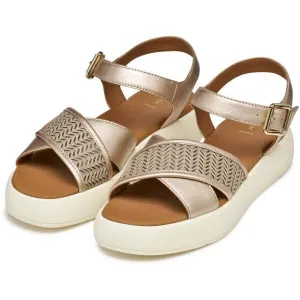Cream women's sandals Geox Camalei - Women's