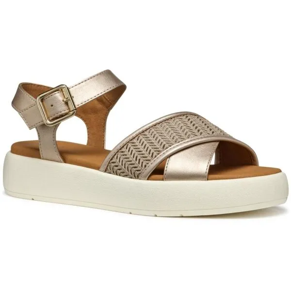Cream women's sandals Geox Camalei - Women's