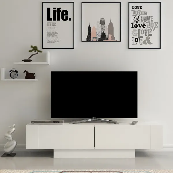 Biely TV stolík Matera