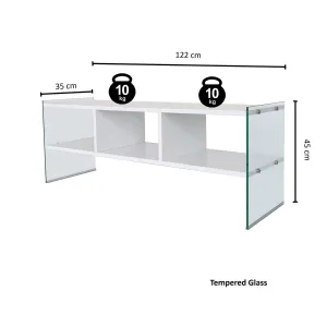TV stolík Sklo
