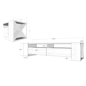 TV stolík Sosruko White