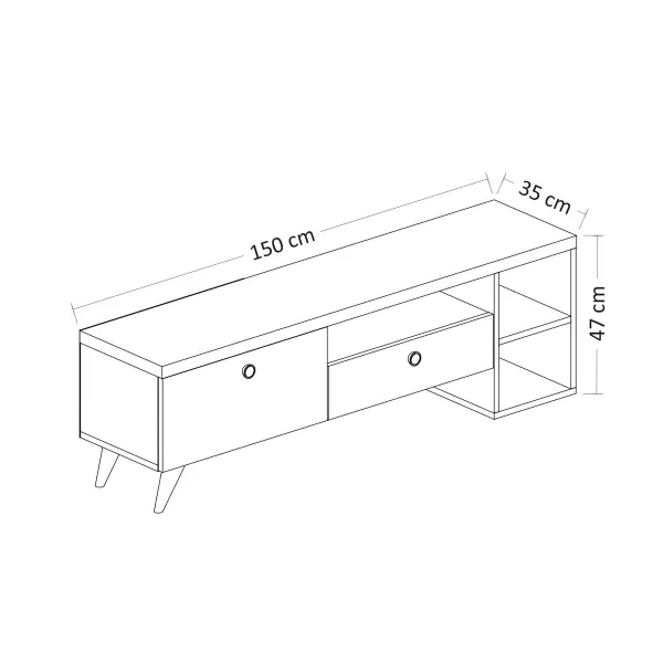 TV stolík Parion Black