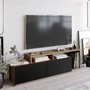 Televízny stolík Nexera z orechového dreva