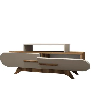 TV stolík Rose Walnut Cream
