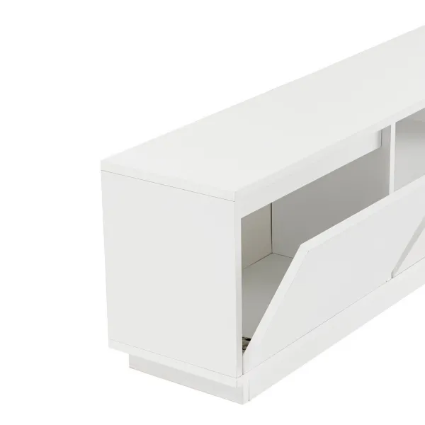 Televízny stolík Vanguard Natural White