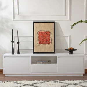 Televízny stolík Vanguard Natural White