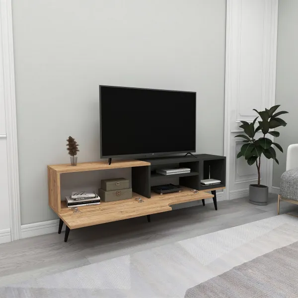 TV stolík Alba - Atlantic Pine, Anthracite