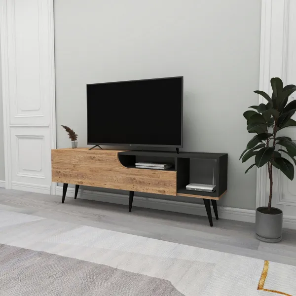 TV stolík Alba - Atlantic Pine, Anthracite