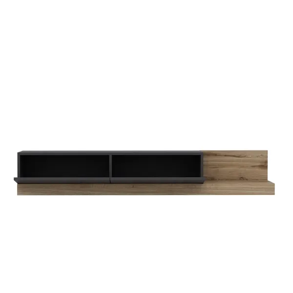 TV stolík Majör - Anthracite, Walnut