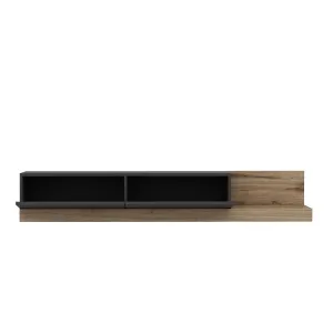 TV stolík Majör - Anthracite, Walnut