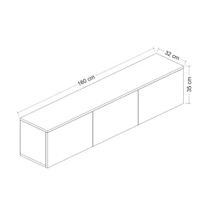 TV stolík Neon - White v2