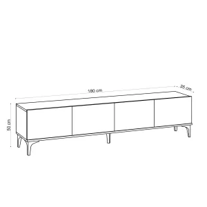 TV stolík Nora - Sapphire Oak