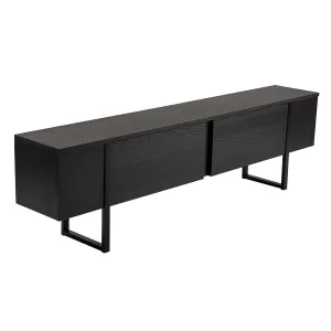 TV stolík Serenity - Wood Black, Black