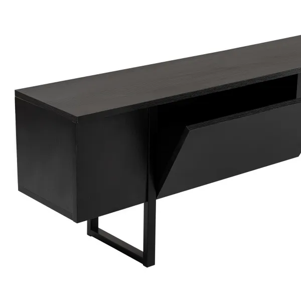 TV stolík Serenity - Wood Black, Black