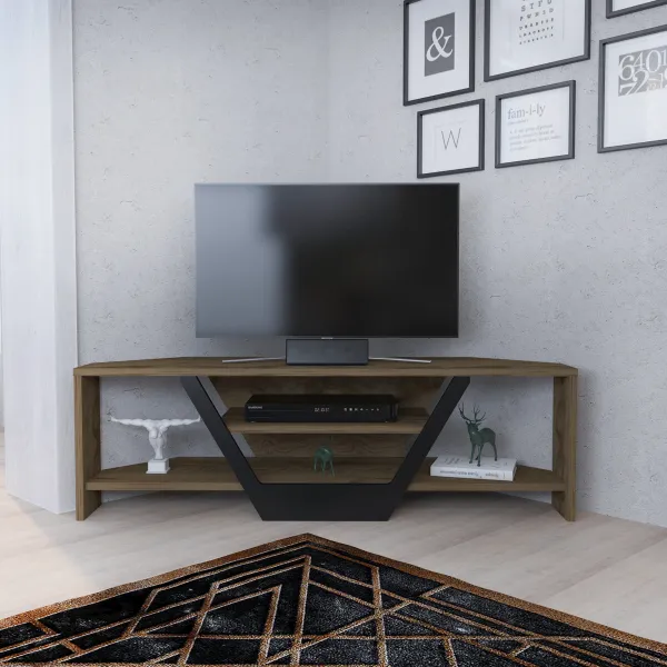 TV stolík Sares - Oud Oak, Black