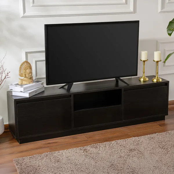 TV stolík Vanguard - Wood Black
