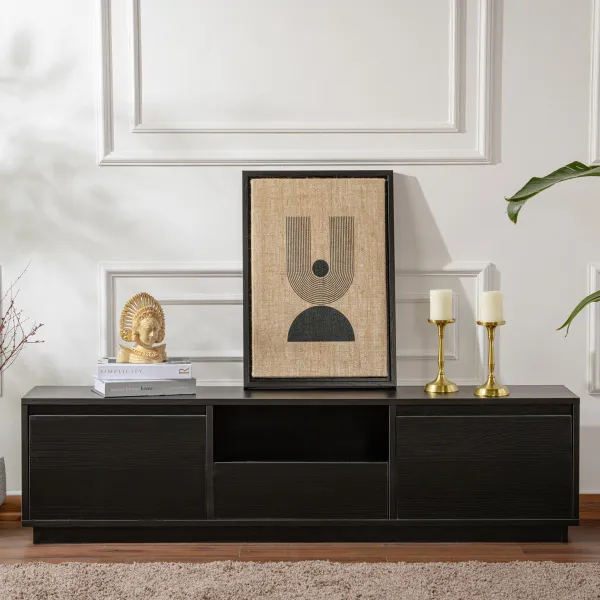 TV stolík Vanguard - Wood Black