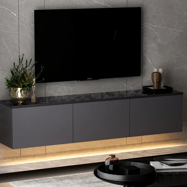 TV stolík Neon Illuminated - Anthracite