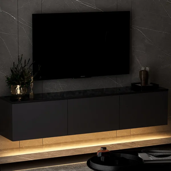 TV stolík Neon Illuminated - Anthracite