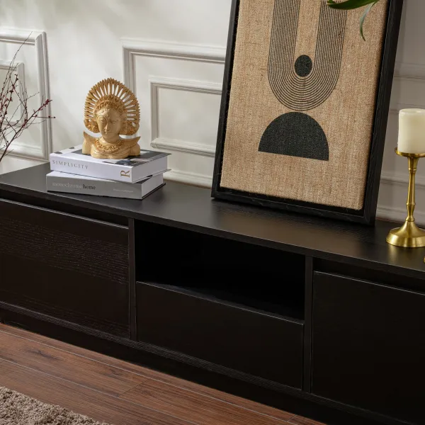 TV stolík Vanguard - Wood Black